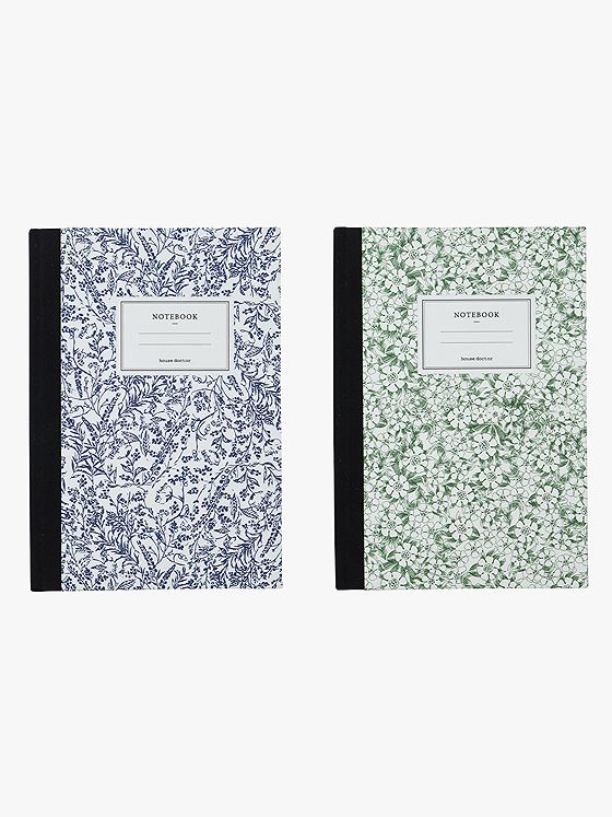 House Doctor Note Notisbok Grønn / Blå