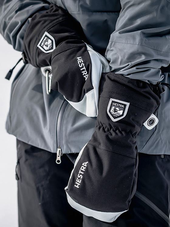 Hestra Army Leather Heli Ski Mitt Black