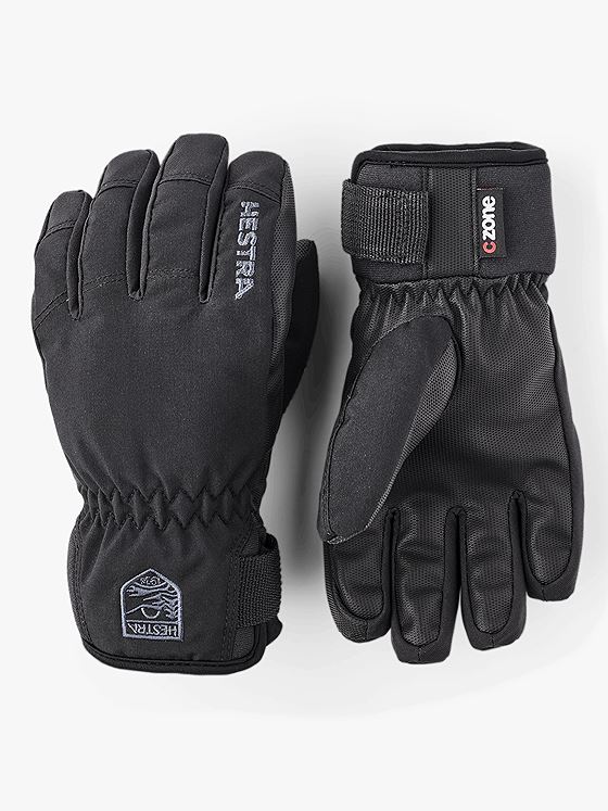 Hestra Ferox Primaloft 5 finger Black
