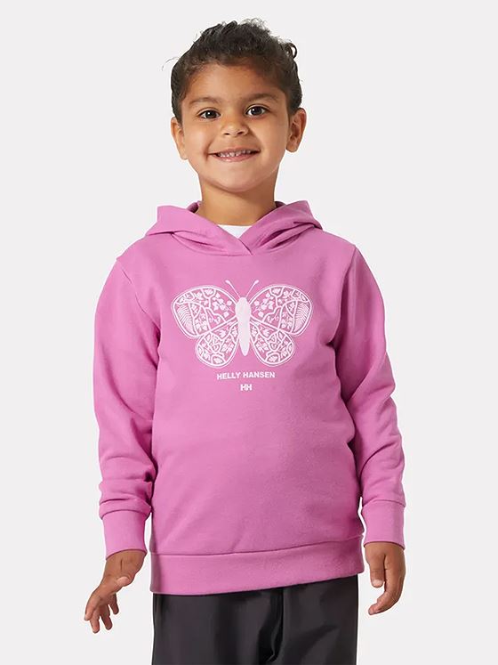 Helly Hansen Kids' HH Graphic Hoodie Meta Pink
