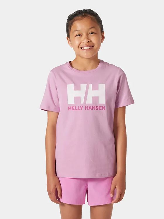 Helly Hansen Junior HH Logo T-Shirt Cherry Blossom