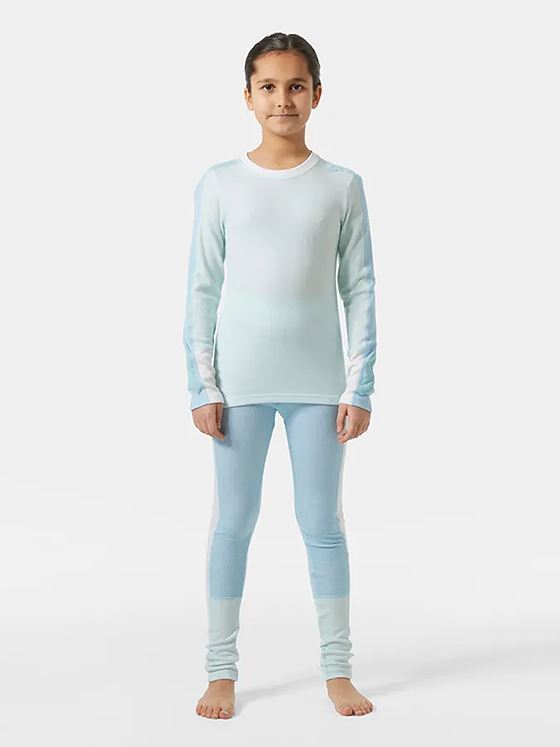 Helly Hansen Junior Lifa Merino Midweight Set Light Cyan