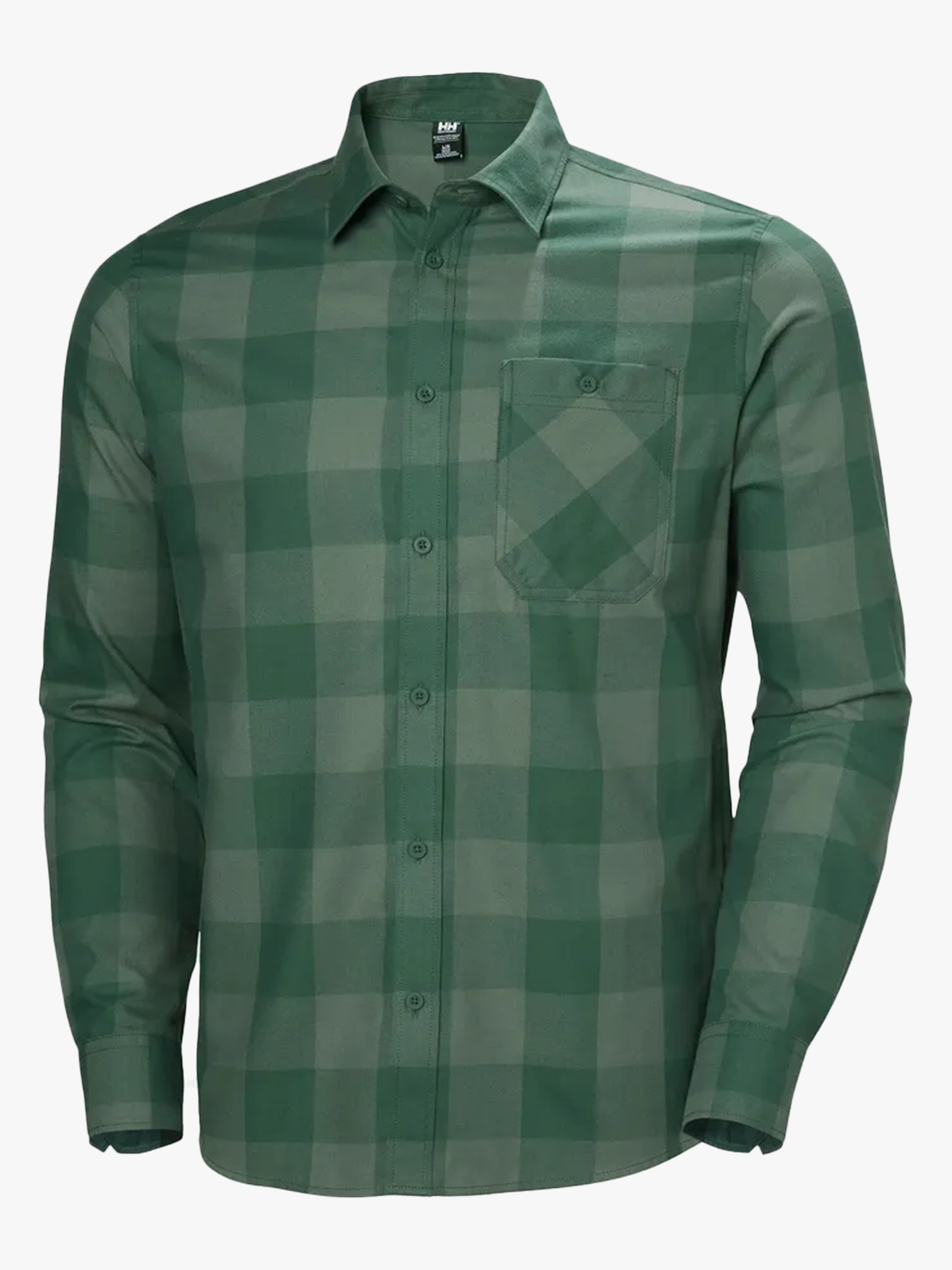 Helly Hansen Aker Flannel Long Sleeve Shirt Jungle Green