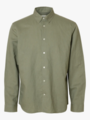 Selected Homme Regular Clay Linen Blend Long Sleeve Shirt Classic Vetiver