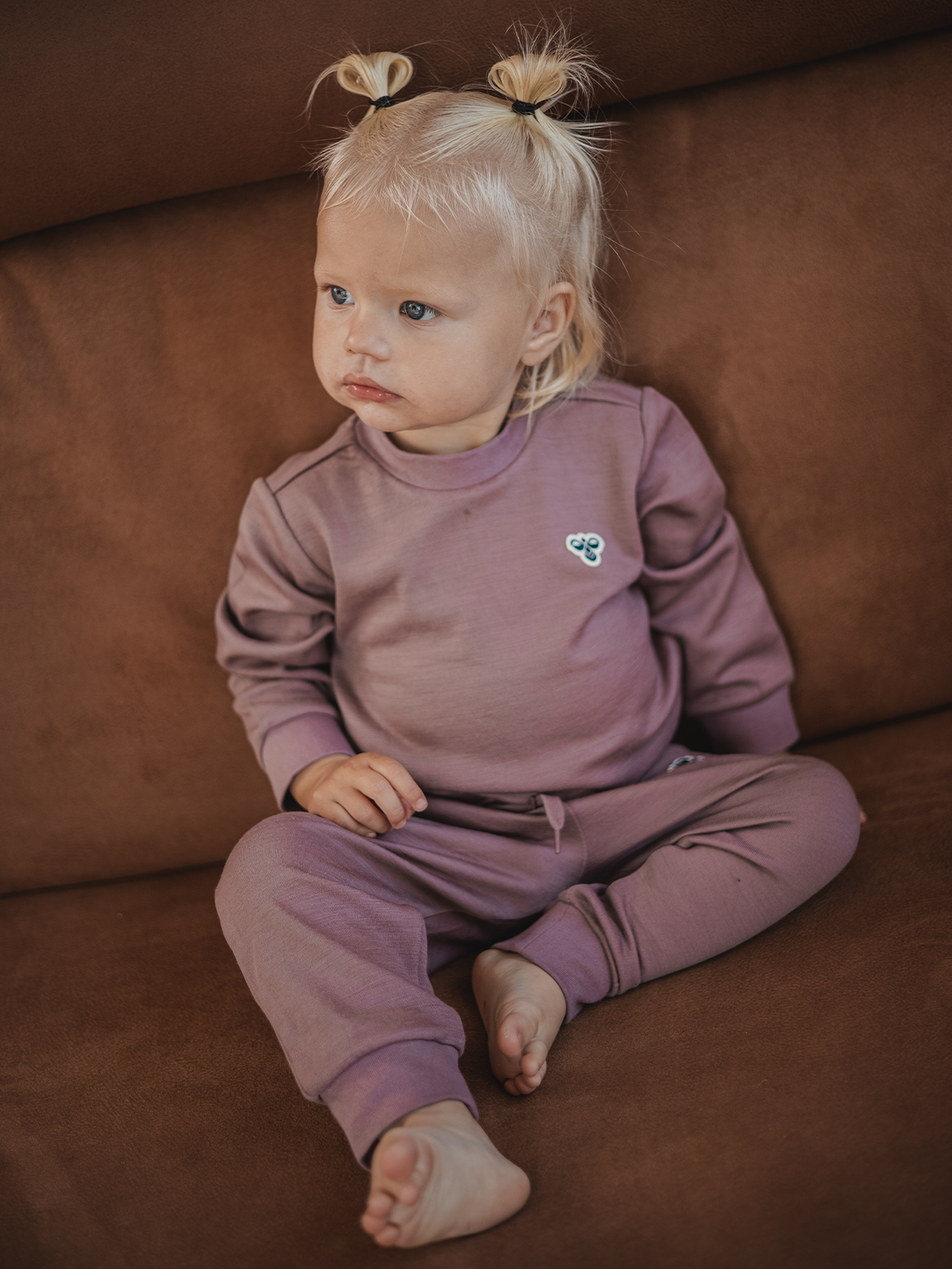 Hummel Mini Wool Sweatshirt Bee Twilight Mauve