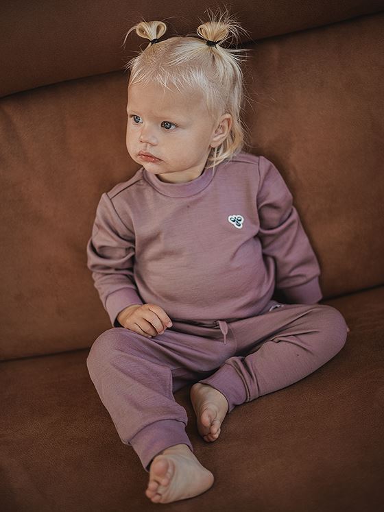 Hummel Mini Wool Sweatshirt Bee Twilight Mauve