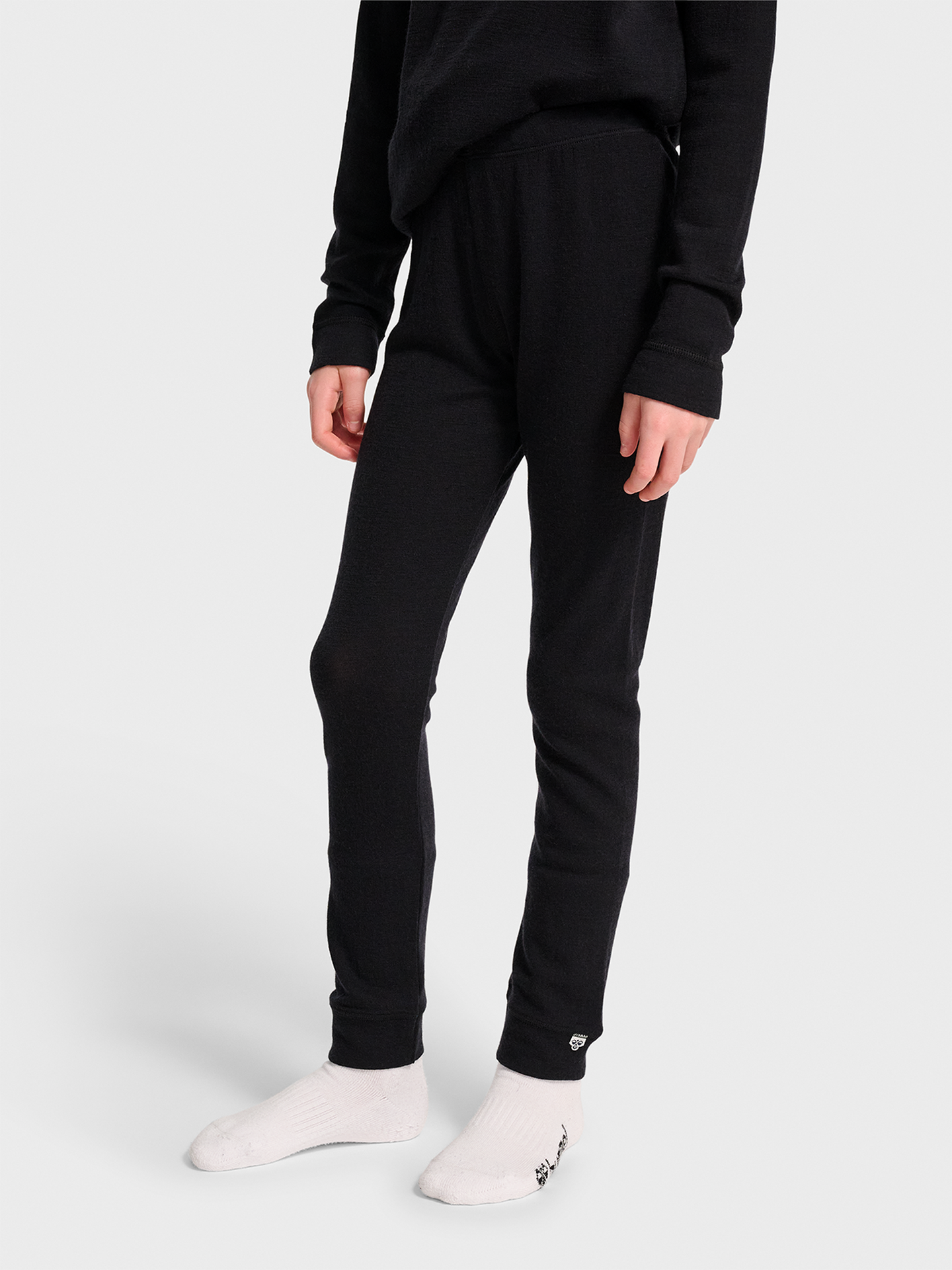 Hummel Junior Wool Rib Tights Black