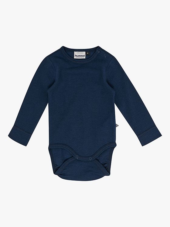 Hummel Mini Wool Rib Body Long Sleeve Dress Blues