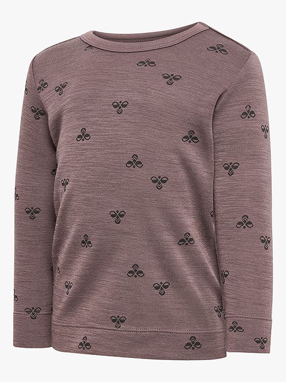 Hummel Mini Wool T-Shirt Long Sleeve Twilight Mauve