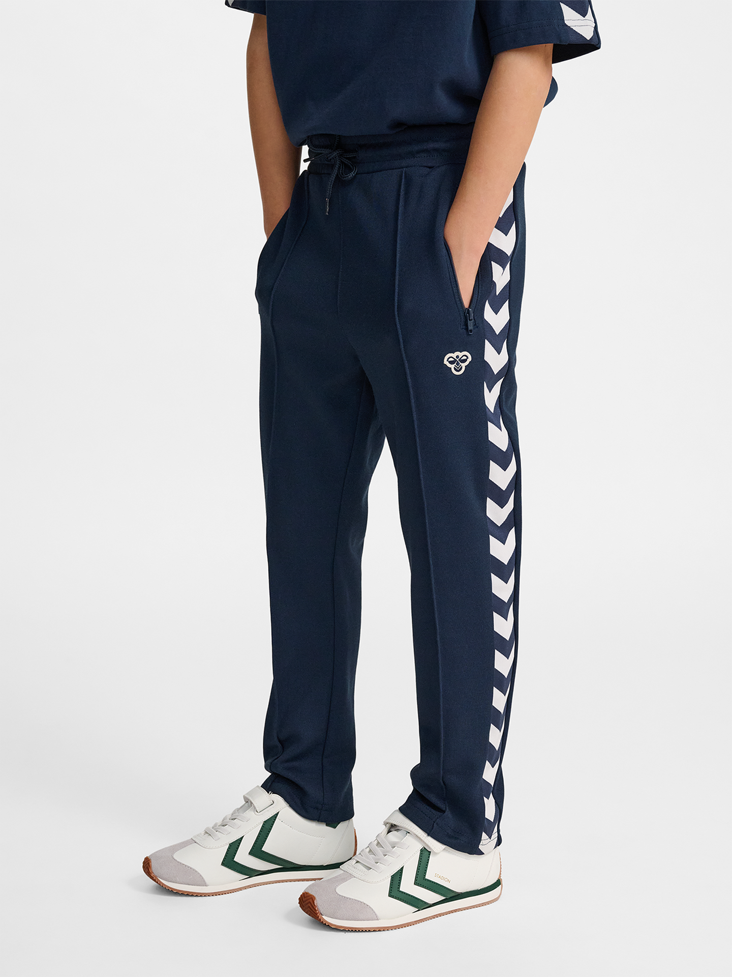 Hummel Junior Archive Regular Poly Pants Dress Blues
