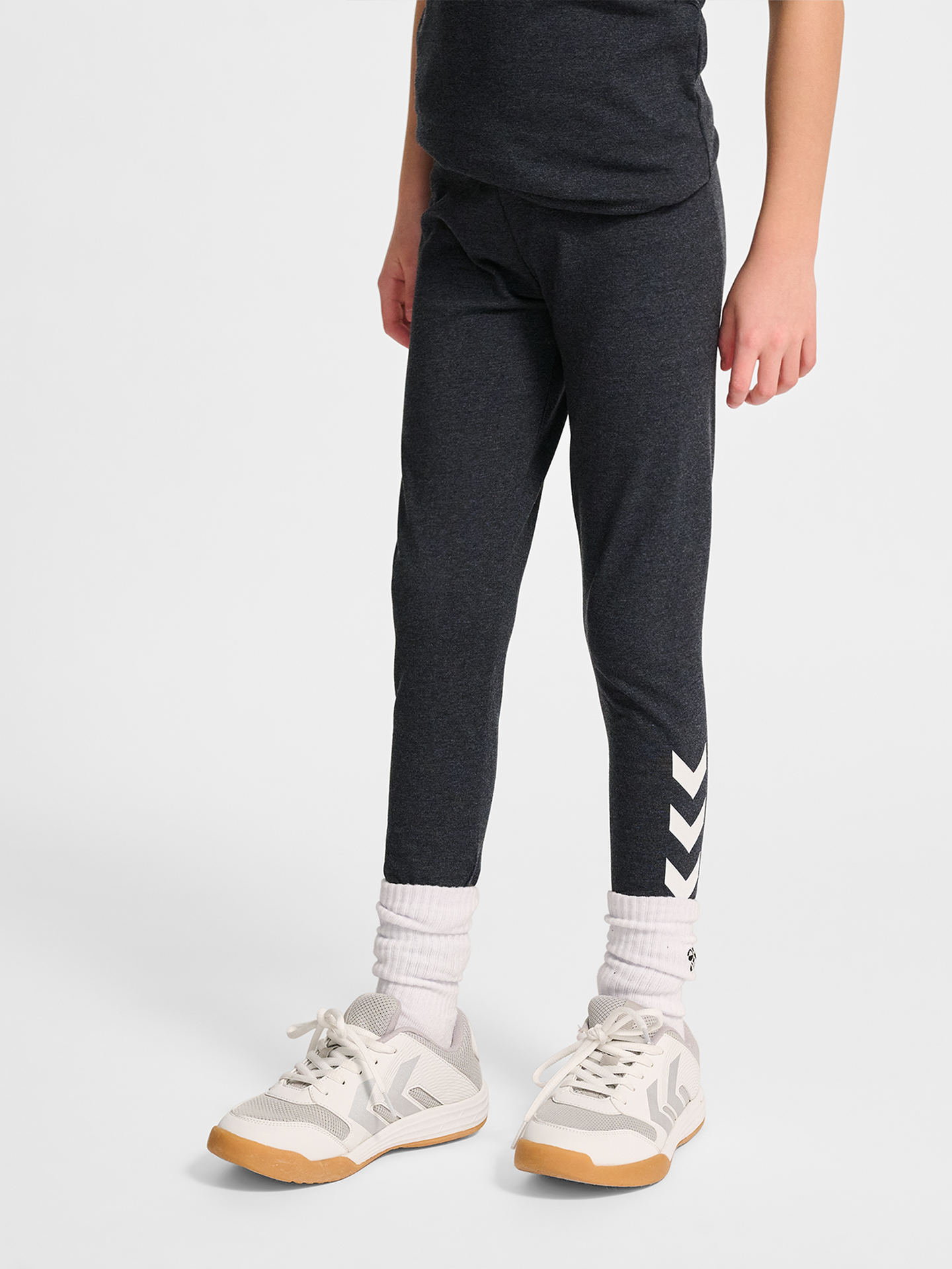 Hummel Junior logo tights black