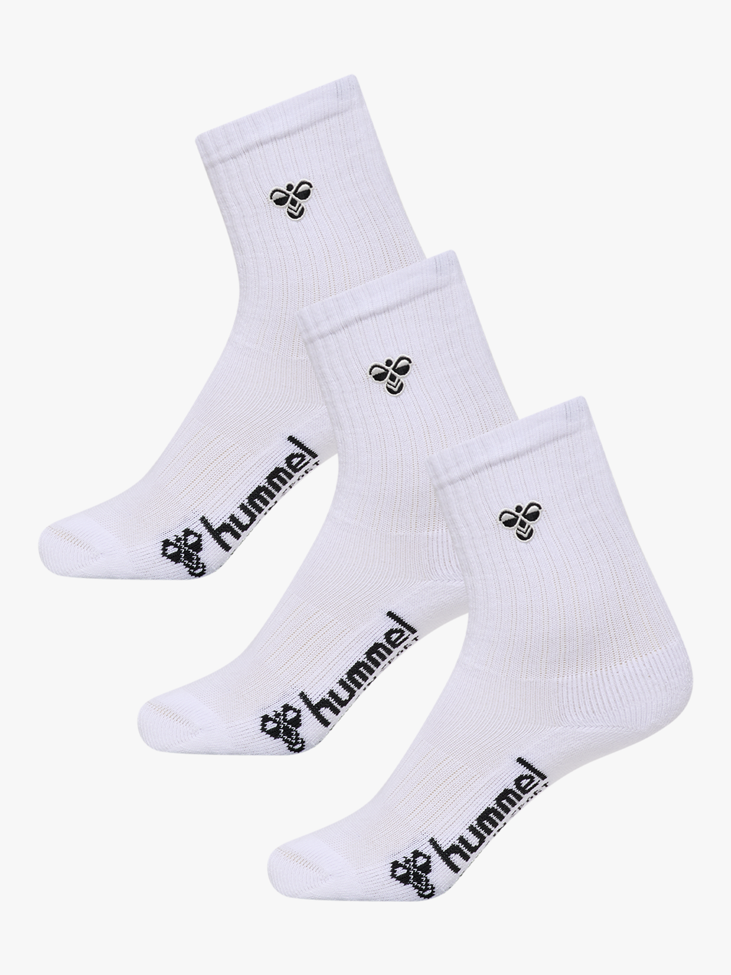 Hummel Junior 3-Pack Socks Bee White