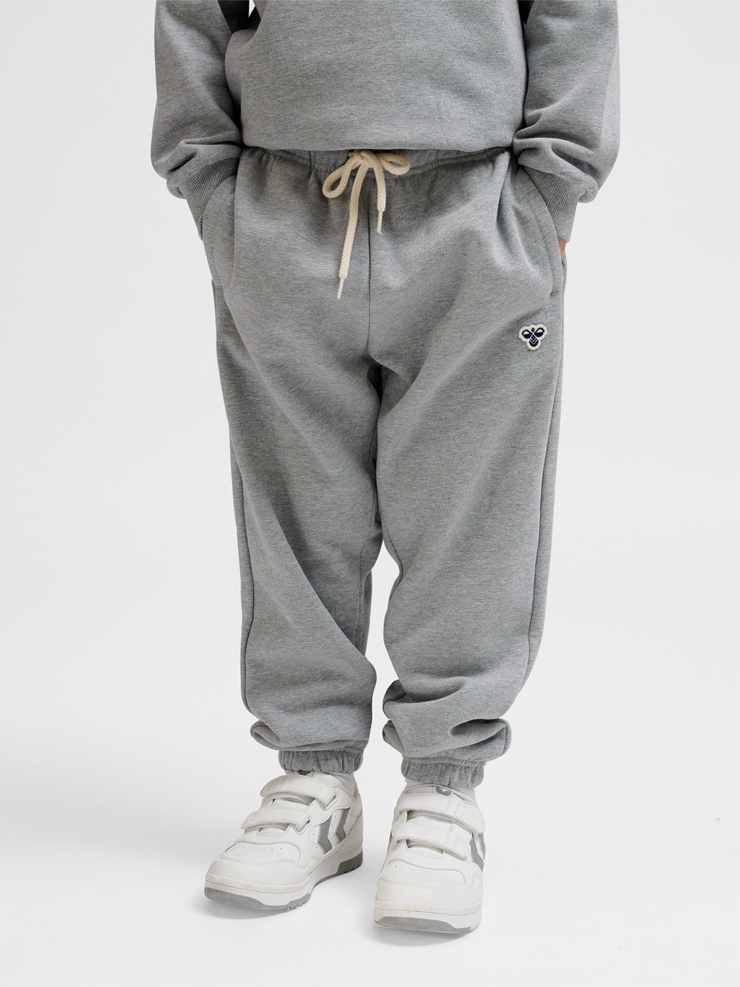 Hummel Junior Loose Sweatpants Bee Grey Melange