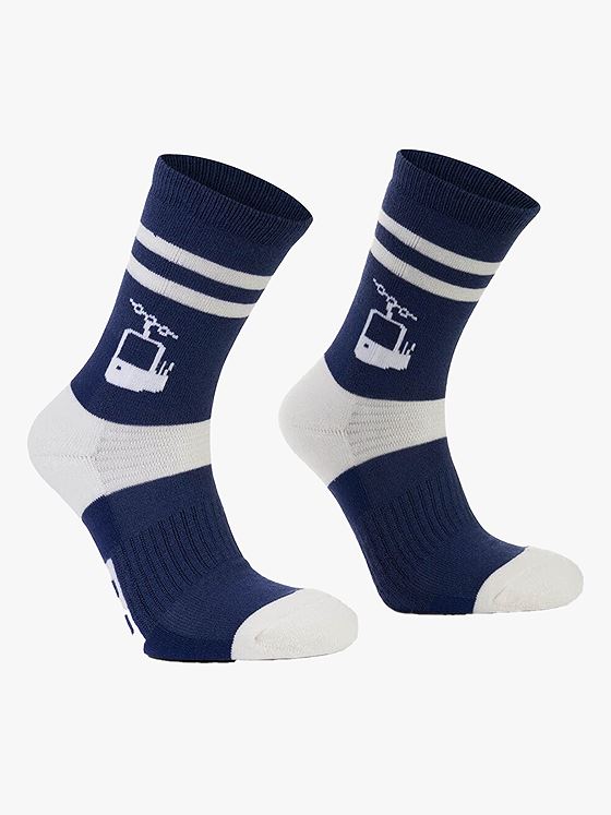 Hygge Merinoull Sokk - Best i Alt Blå og hvit