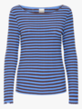 Ichi Cella Long Sleeve Blue Yonder / Coffee Bean