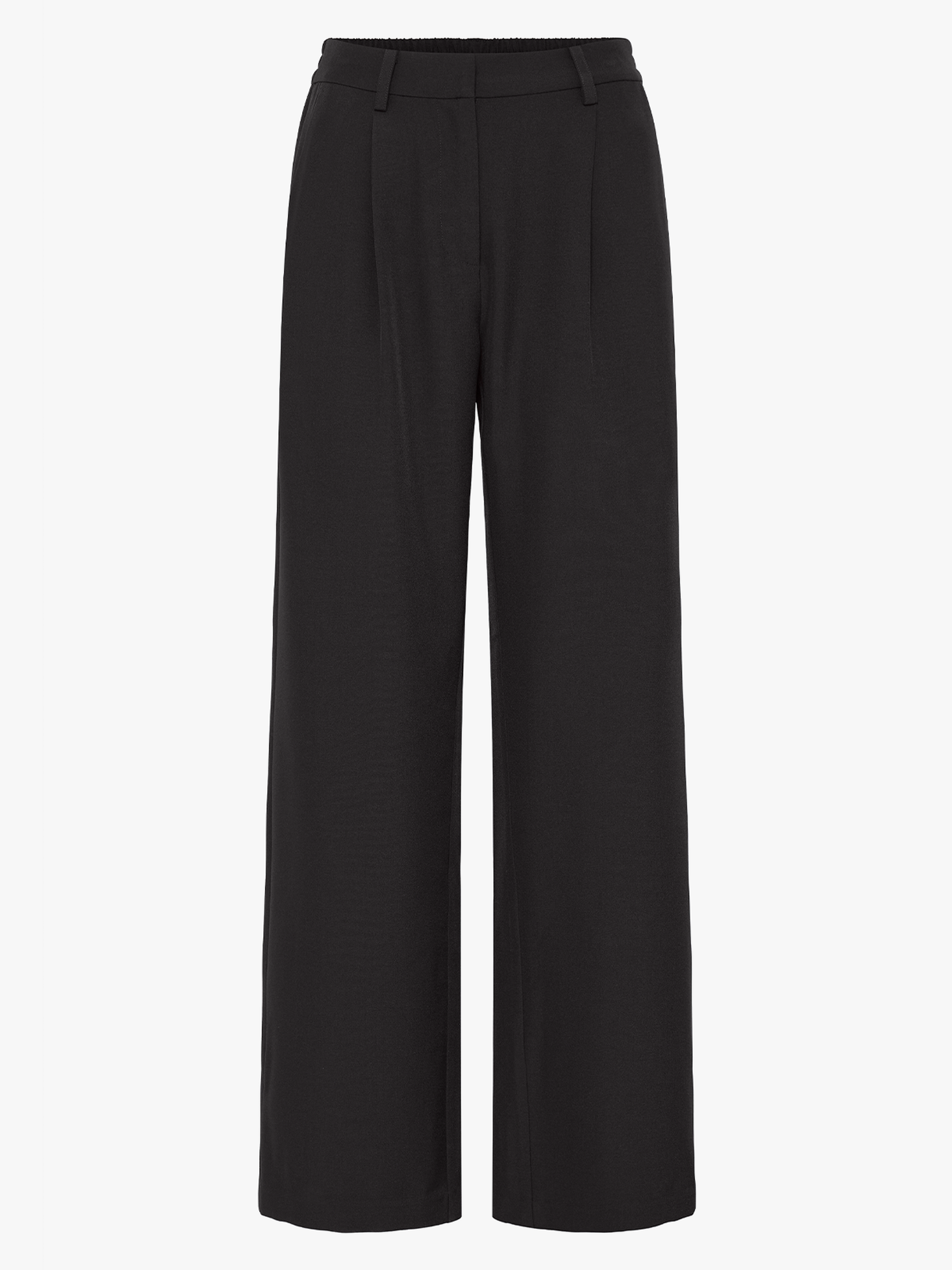 Ichi Fava Wide Pants Black
