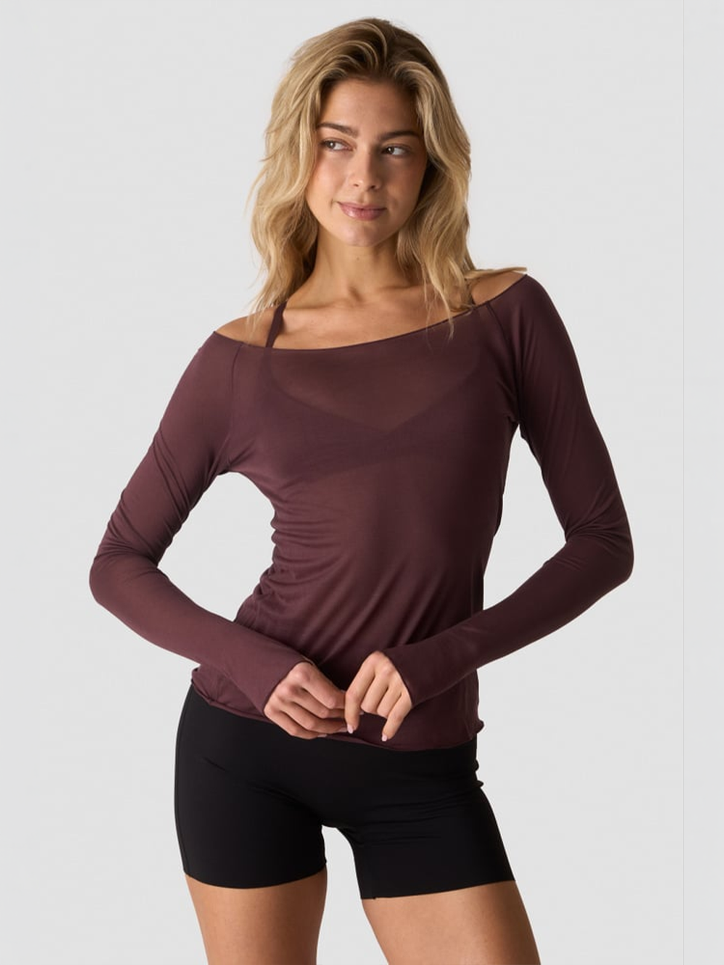 ICIW Nimble Thin Long Sleeve Dull Berry Red