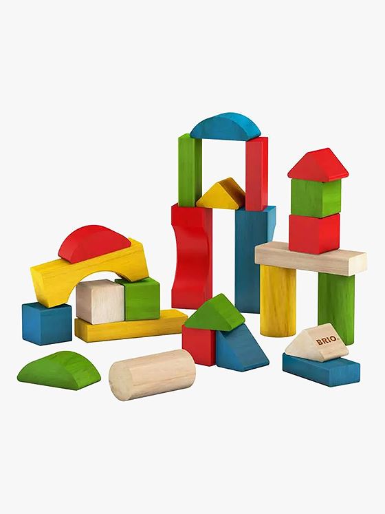 Brio Byggeklosser 25 farg tre Flerfarget