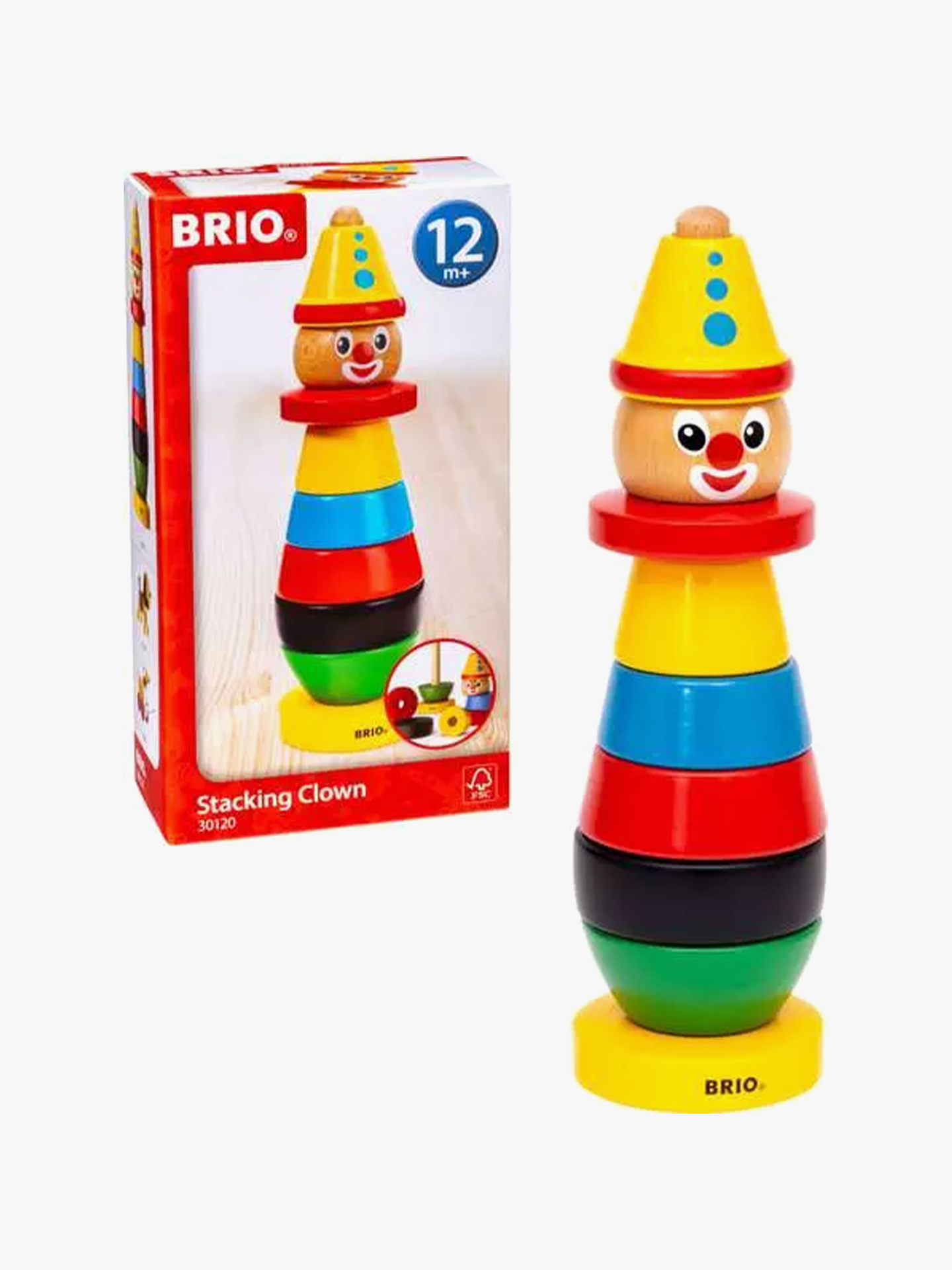Brio Stableklovn 23 cm Flerfarget