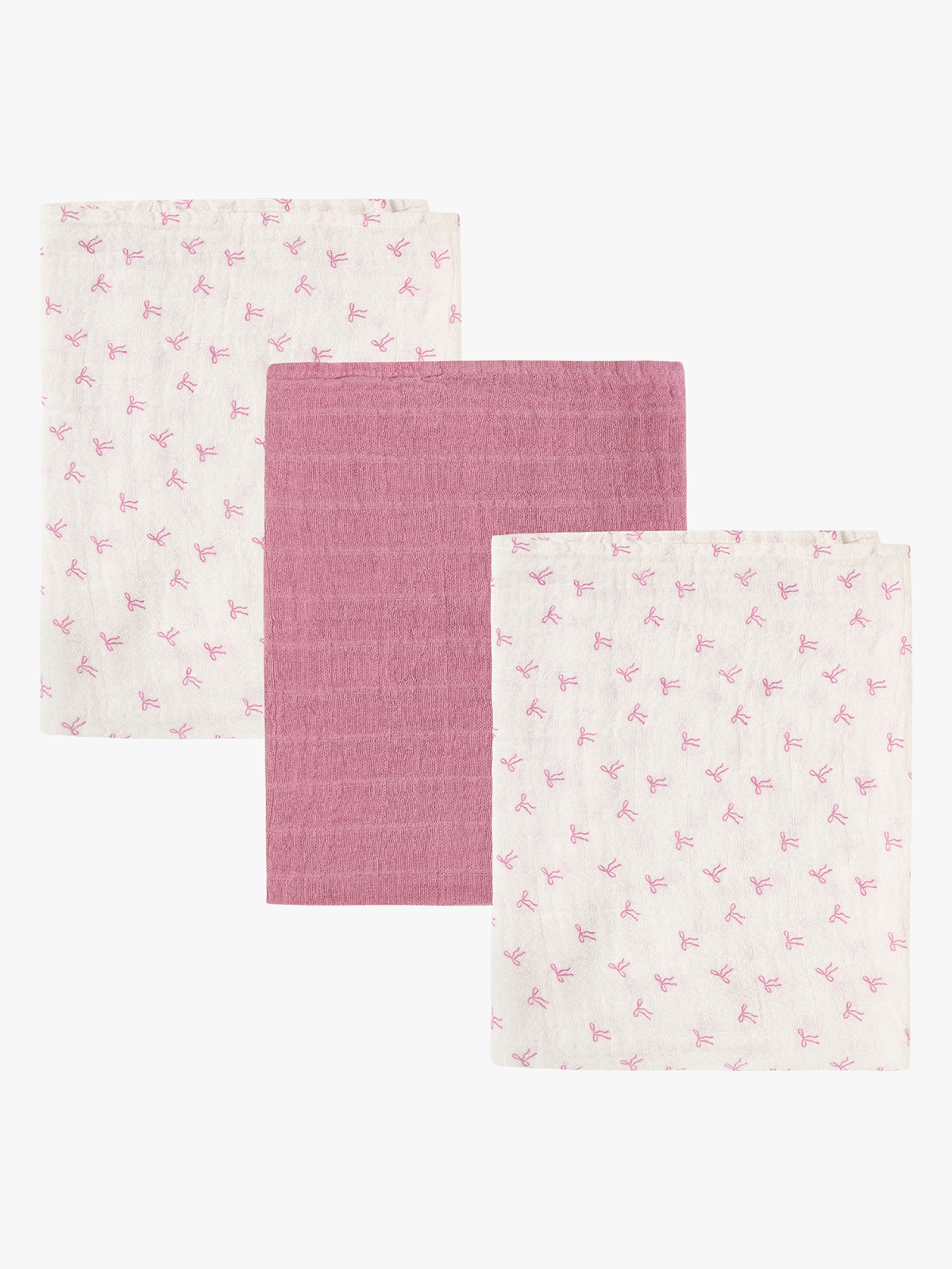 Pippi Cloth Muslin (3-pack) Rosa
