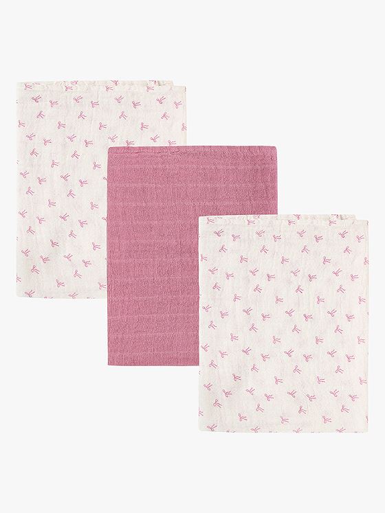 Pippi Cloth Muslin (3-pack) Rosa
