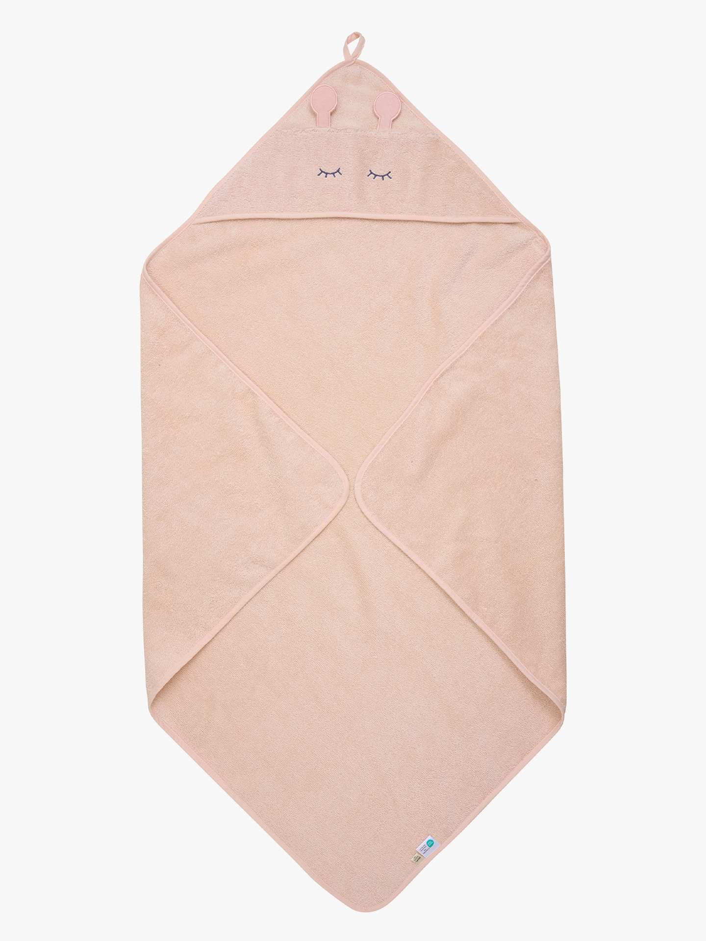 Pippi Hooded baby towel Rosa