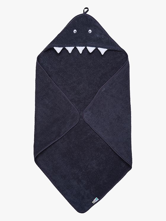 Pippi Hooded baby towel Grå