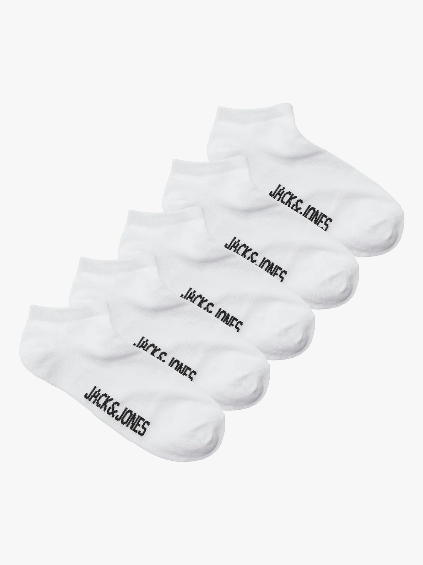 Jack and Jones Junior Dongo Socks 5 Pack Junior White