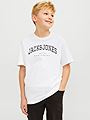 Jack and Jones Junior Junior Caleb Varsity Tee Short Sleeve O-Neck White