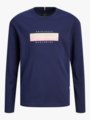 Jack and Jones Junior Fredriksberg Box Script tee Long Sleeve Junior Ocean Cavern