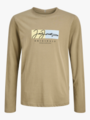 Jack and Jones Junior Fredriksberg Box Script tee Long Sleeve Junior Silver Sage