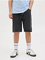 Jack and Jones Junior Tony Original Shorts Jnr Black Denim