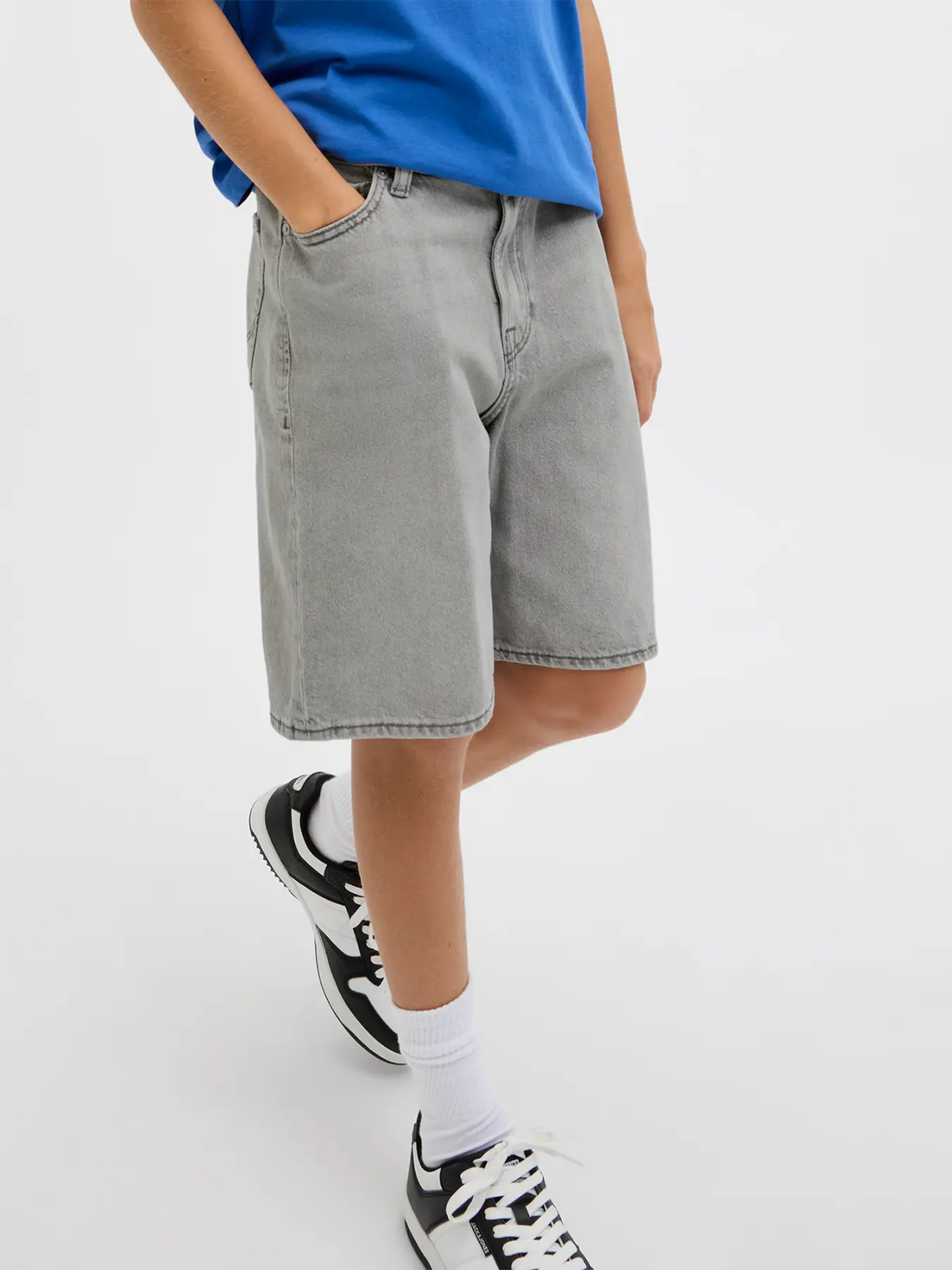 Jack and Jones Junior Tony Original Shorts Junior Grey Denim