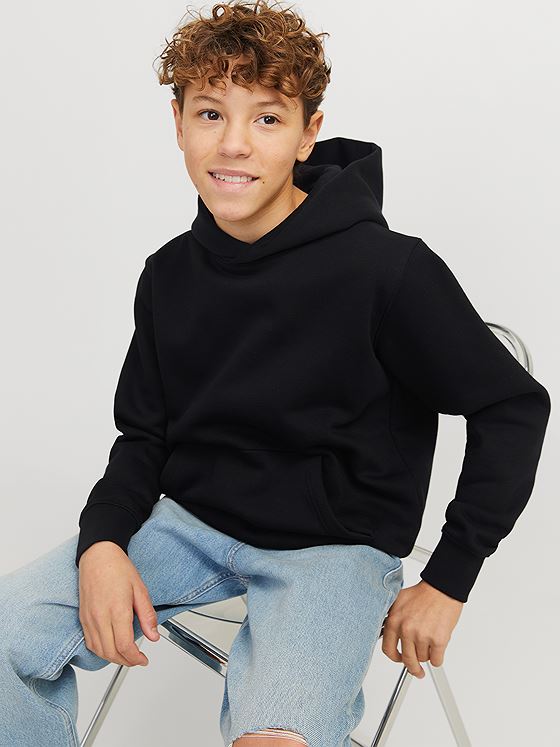 Jack and Jones Junior Urban Edge Sweat Hood Jnr Black