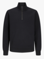 Jack and Jones Junior Bradley Sweat Half Zip Junior Black