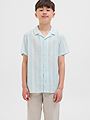 Jack and Jones Junior Tavira Luke Stripe Shirt Junior Skyway