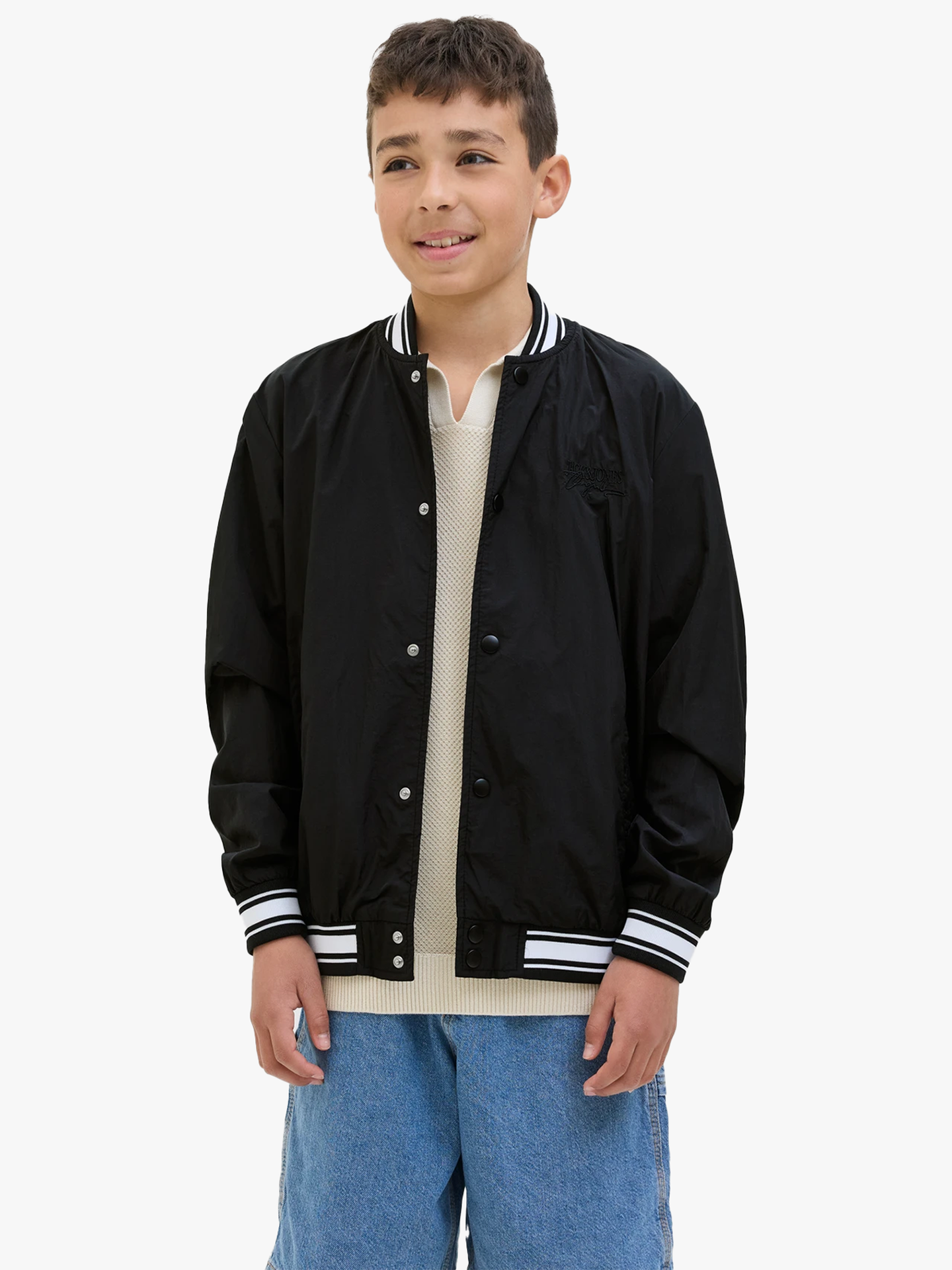 Jack and Jones Junior Almeria Bomber Jacket Junior Black