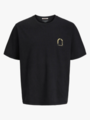 Jack and Jones Junior Almeria World Tee Crew Neck Junior Black