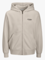 Jack and Jones Junior Soho Sweat Zip Hood Moonbeam