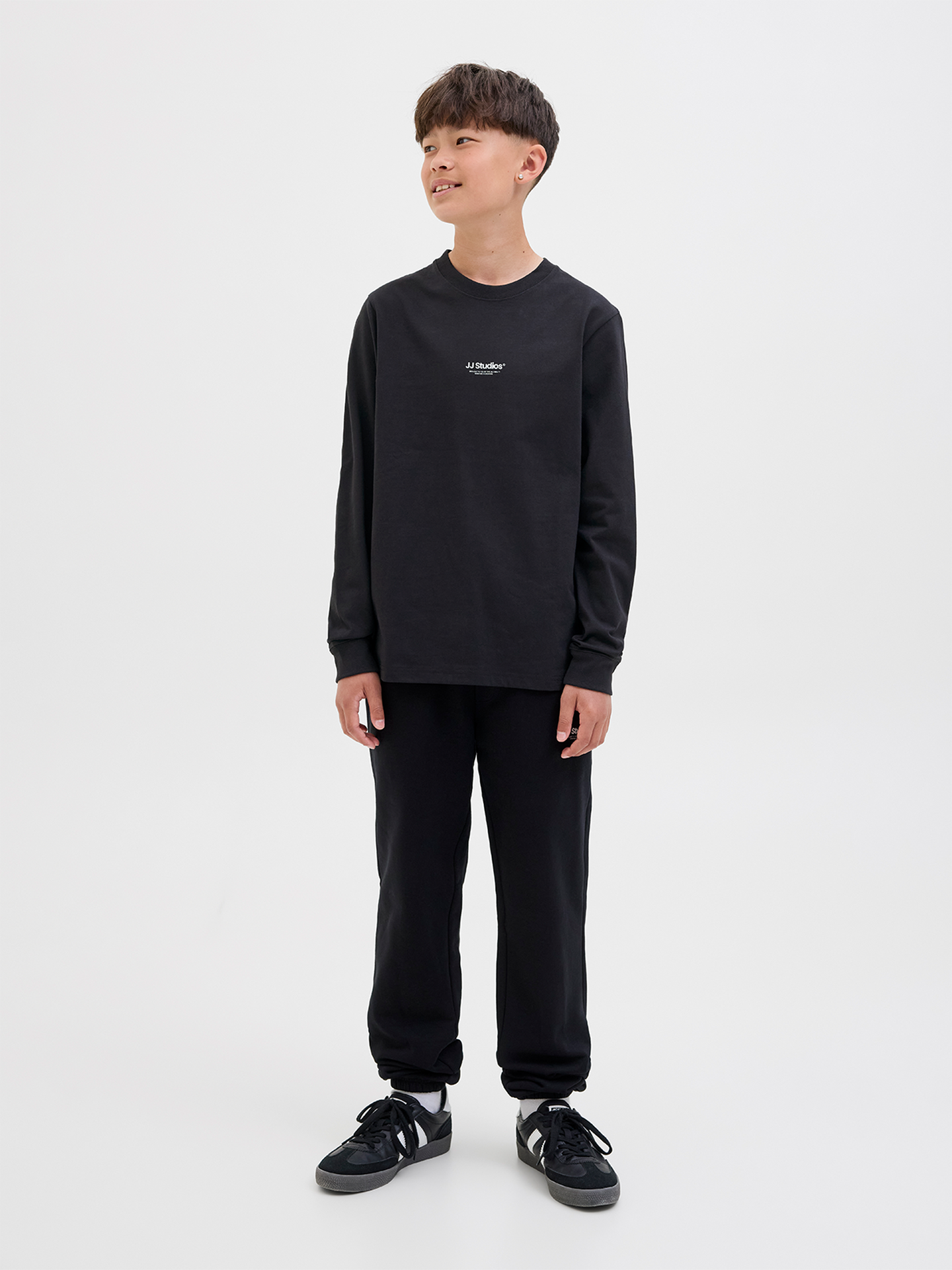 Jack and Jones Junior Soho Tee Crew Neck Jnr Black