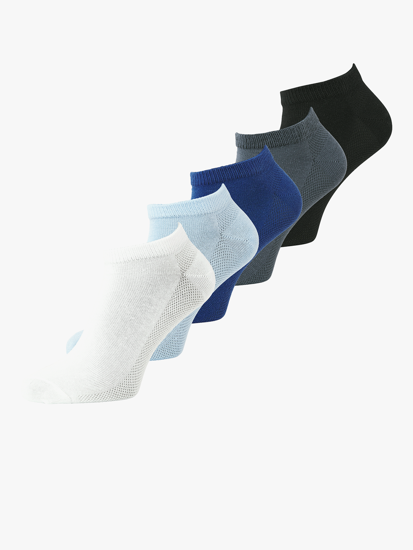 Jack and Jones Junior Chester Solid Short Socks 5 Pack Junior Stormy Weather