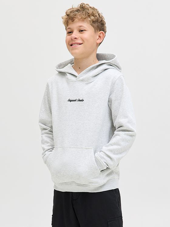 Jack and Jones Junior Norrebro Sweat Hood Hvit