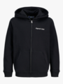 Jack and Jones Junior Norrebro Sweat Zip Hood Jnr Black