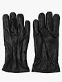 Jack and Jones Montana Leather Gloves Black