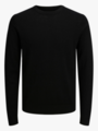 Jack and Jones Merino Knit Crew Neck Black