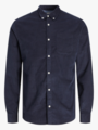 Jack and Jones Classic Cord Shirt Long Sleeve Navy Blazer