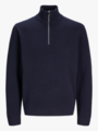 Jack and Jones Milano Stitch Knit Half Zip Night Sky