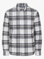 Jack and Jones Norris Flannel Long Sleeve Shirt Charcoal Gray