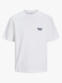 Jack and Jones Roxbury Collage Tee Short Sleeve Crew Neck Bright White ORIGINALS STUDIO