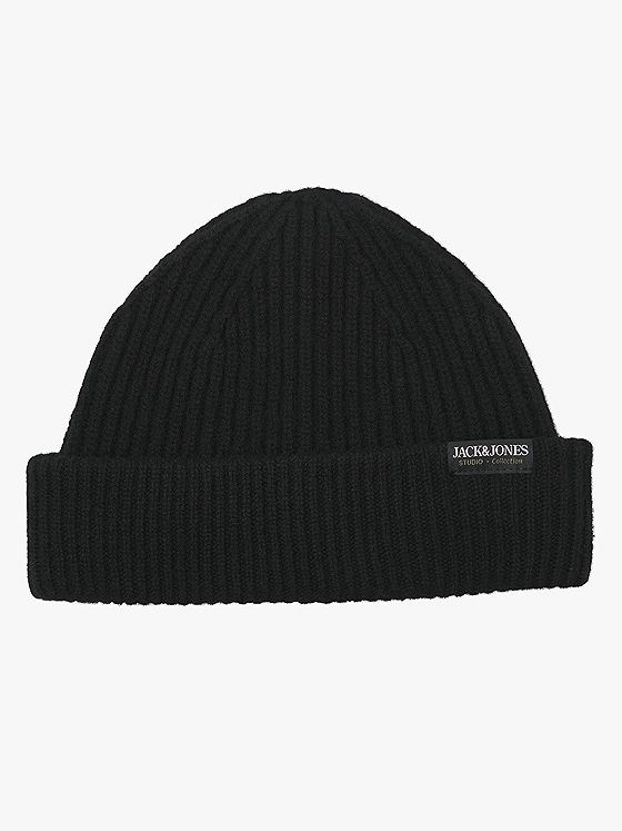 Jack and Jones Prem Wool Beanie Black